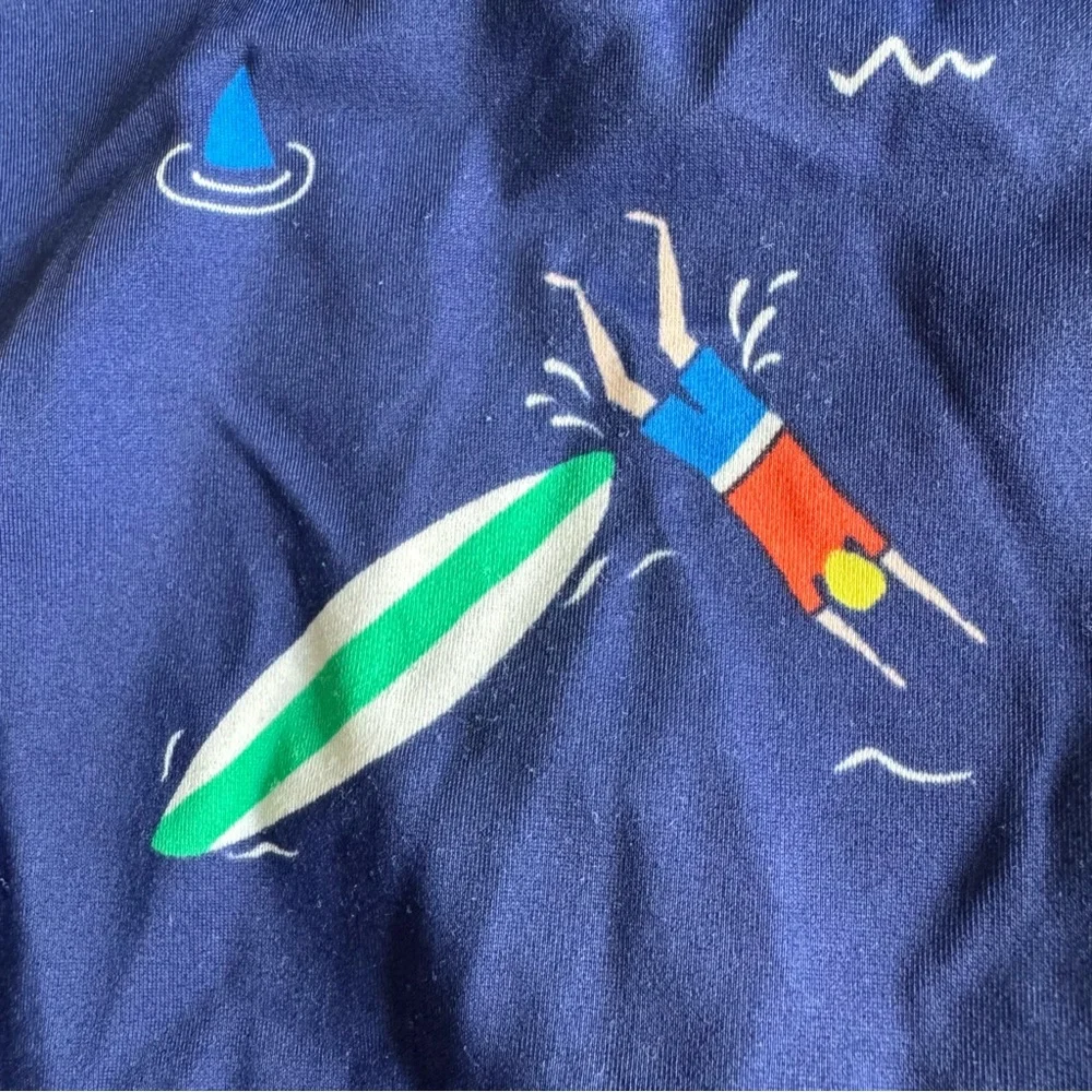 Mini Boden Blue Swim Bottoms Size 5-6Y Trunks Summer Surfboard Water Vacation - Picture 7 of 9